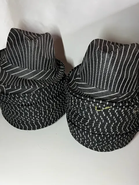 22 Black & Silver striped trilby hats - Fancy Dress