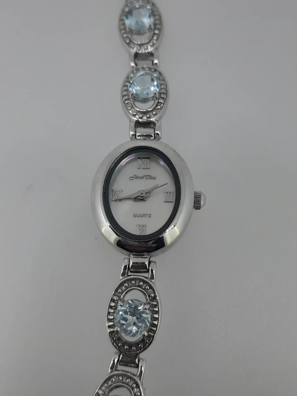 UK Hallmarked Silver and Topaz Wristwatch