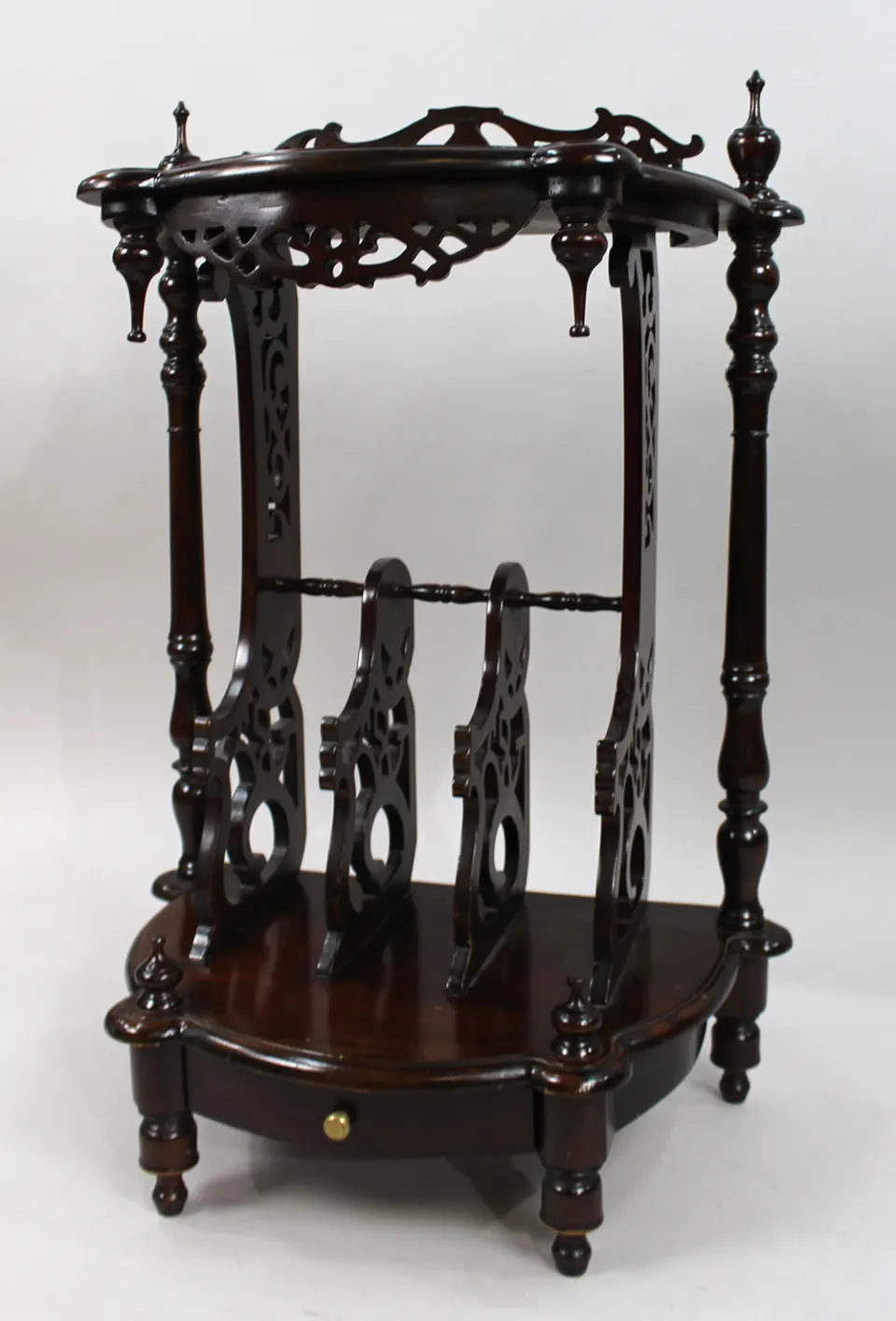 Vintage Mahogany Magazine Rack