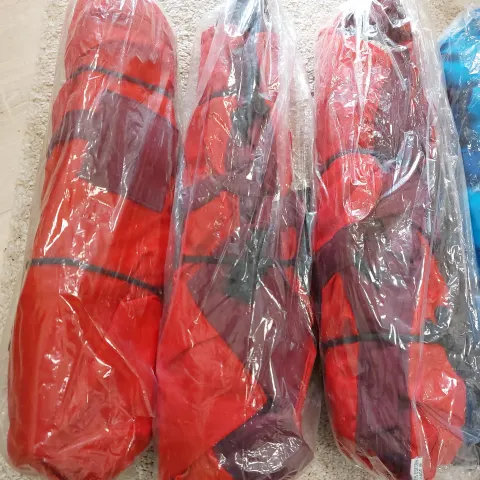 Swing seats x 6 red and blue