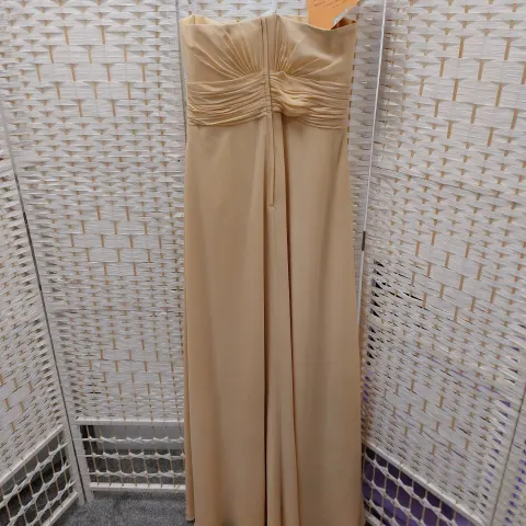 Christina Wu designer dress 22616 in champagne chiffon size 18