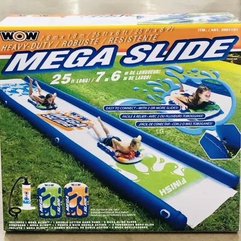 Wham O Super Slip N Slide Water Slide With 2 Inflatable Boards NEW SEALED BOX