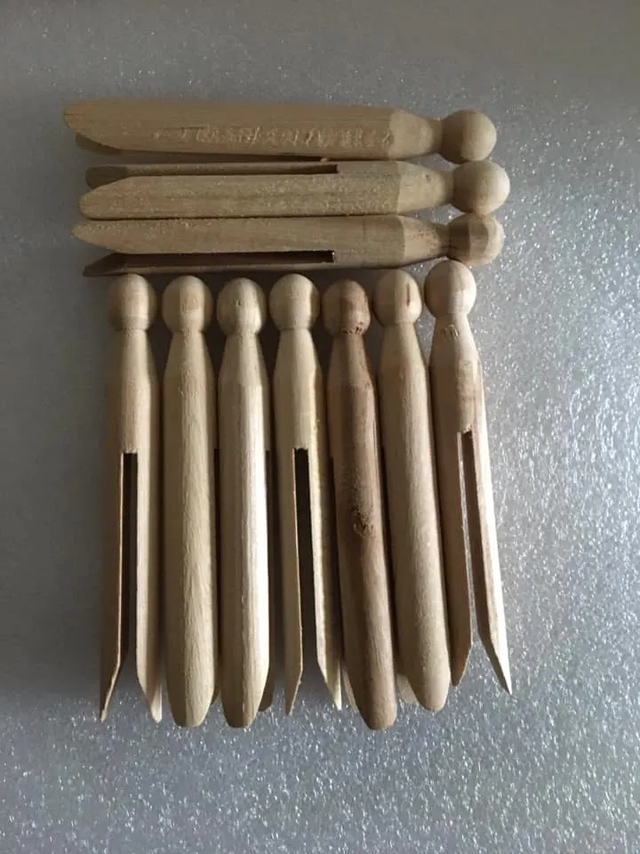 100 x Wooden Pegs