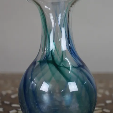 Vintage Hand-Blown Art Glass Bud Vase