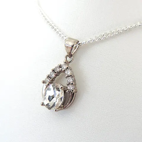 925 Silver Gemstone Pendant Necklace