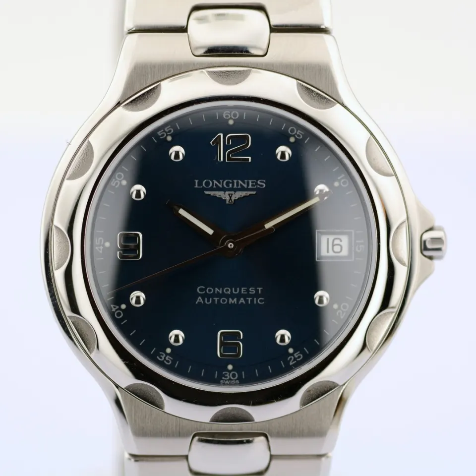 Longines/Conquest L1.634.4 - Automatic - Gentlemen's Steel Wristwatch