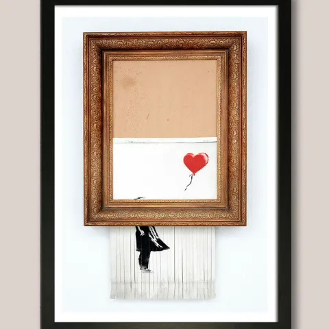 Banksy (Attributed) Copyprint Shredded Balloon Girl Red Balloon (#0502)