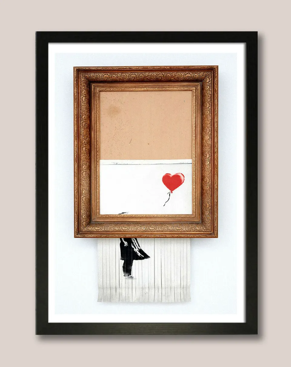 Banksy (Attributed) Copyprint Shredded Balloon Girl Red Balloon (#0502)