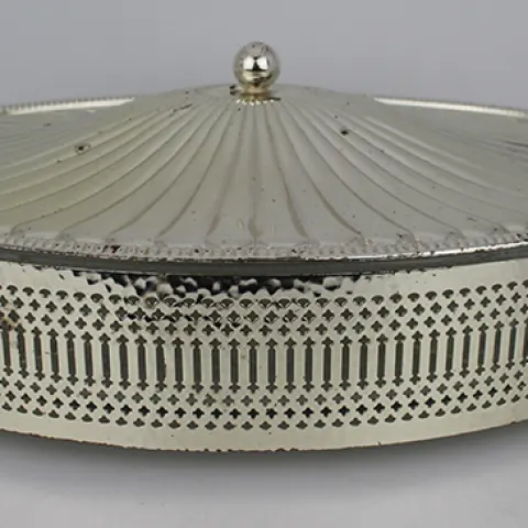 Vintage Silver Plated Lidded Serving Dish
