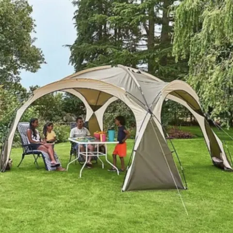 (87/7B) RRP £89. Ozark Trail Dome Shelter Grey. Designed With A Clear 360-Degree View So You Can Se