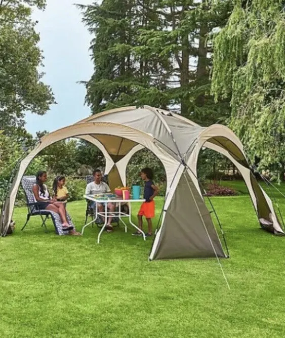 (87/7B) RRP £89. Ozark Trail Dome Shelter Grey. Designed With A Clear 360-Degree View So You Can Se