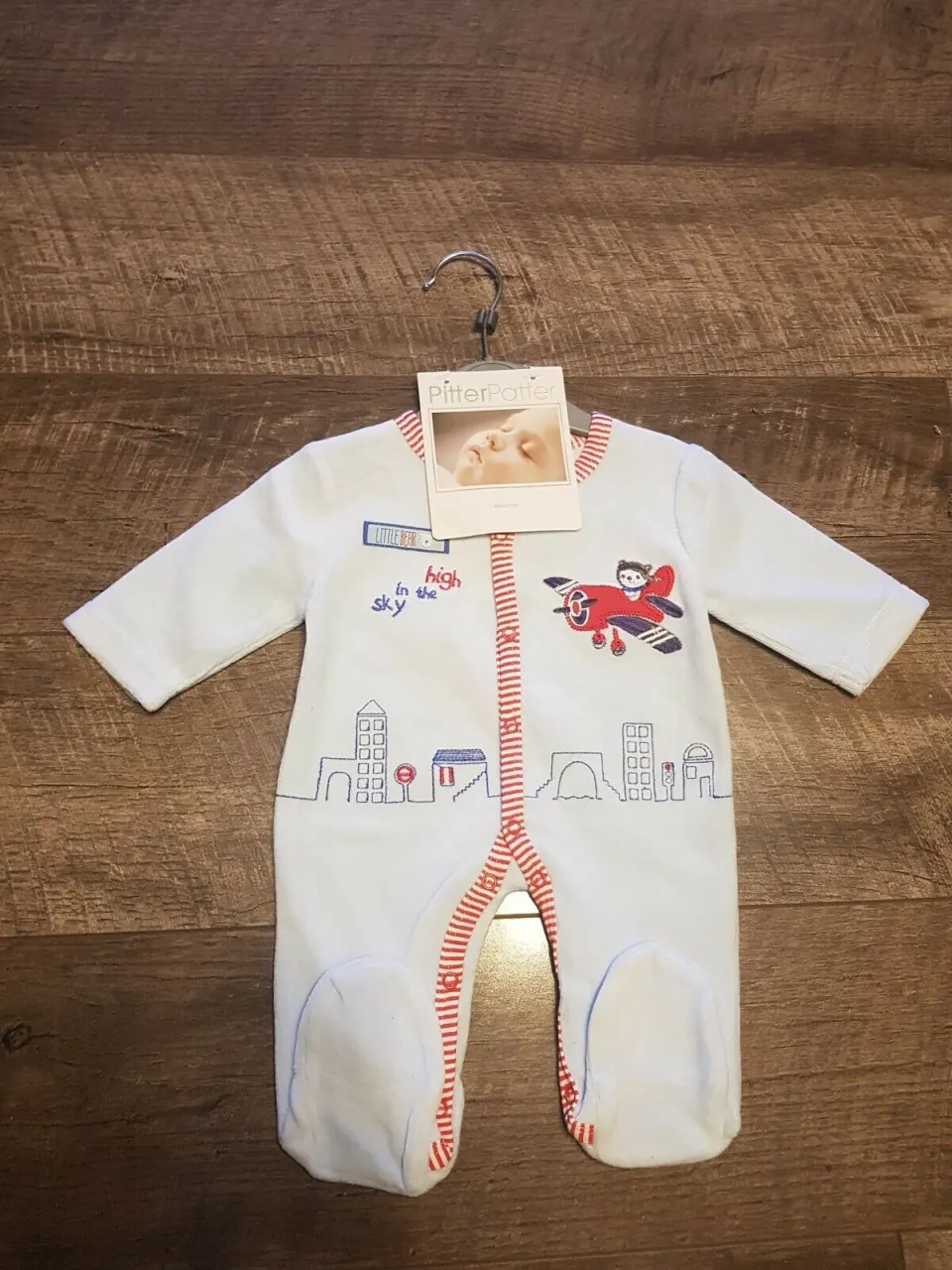 4x New PitterPatter Babygrows RRP £60