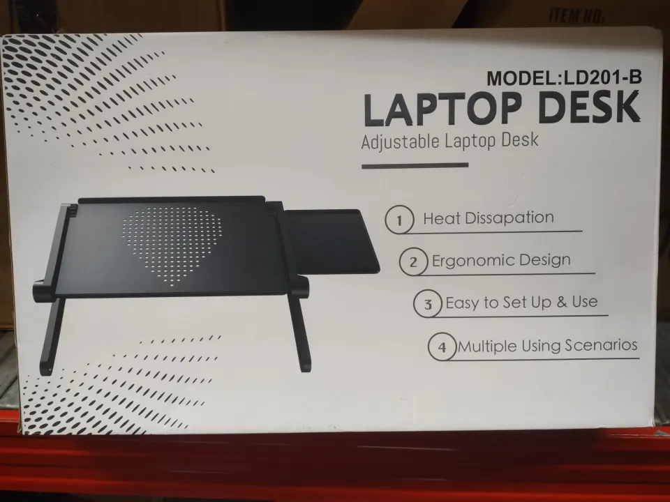 Laptop Desk LD201-B Adjustable Laptop desk. RRP £20 - GRADE A