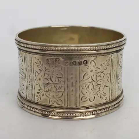 Victorian Silver Napkin Ring London 1883