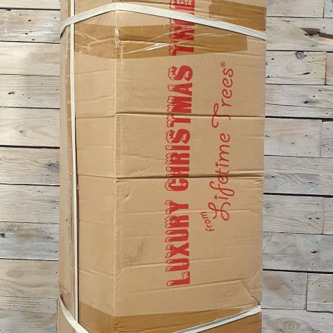 8ft Green with White Christmas Tree, by Lifetime Trees. Rrp £159.99