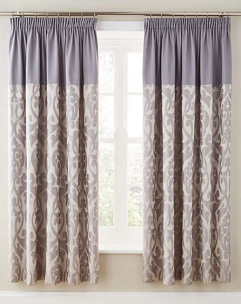 Thea Blackout Jaquard Curtains 168 x 183 cms