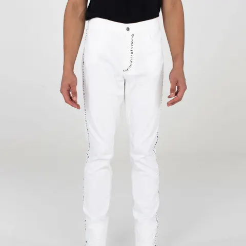 MJB Marc Jaques Burton Punk White Crixus Jeans, Online Price £470, Size 34