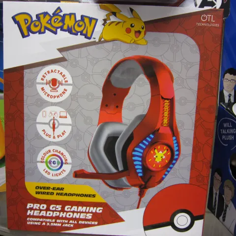 10pcs Brand new sealed Pokeman official licensed heafones with boom mic - 10pcs in lot