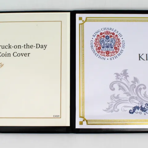 2023 King Charles III Coronation Struck-on-the-Day Gold Proof Double Sovereign