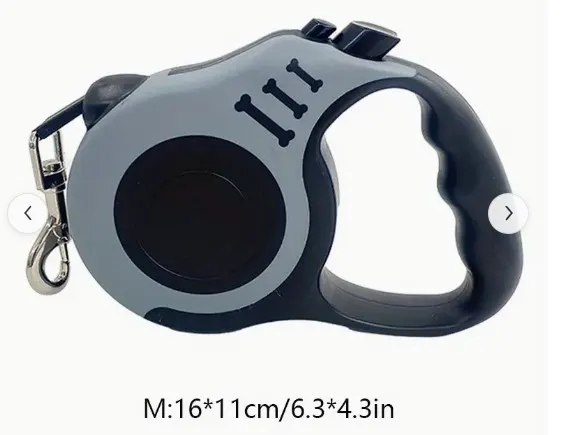 5 x Durable Double Switch Retractable Pet Leash For Dogs