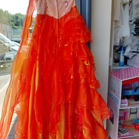Orange prom dress in size medium