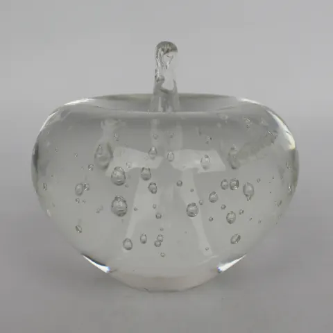 Vintage Glass Apple Form Paperweight