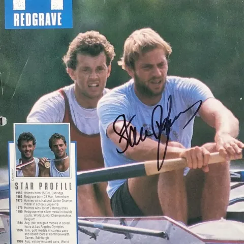 Steve Redgrave Original Signature