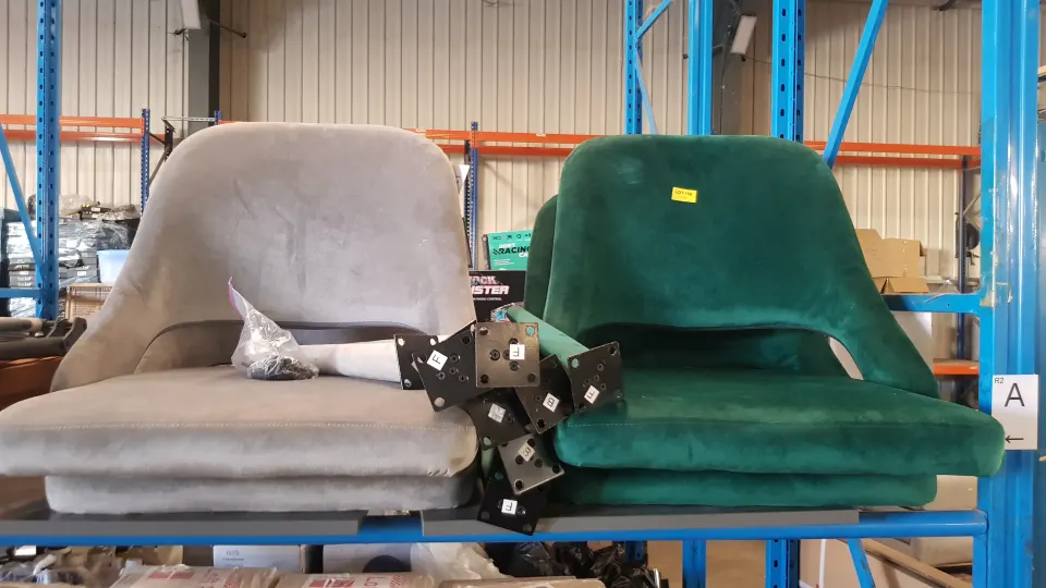(156/2A) Occasional Chair Lot. 2x Green Velvet Chair Bodies, 7x Green Metal Velvet Legs. 2x Grey Ve