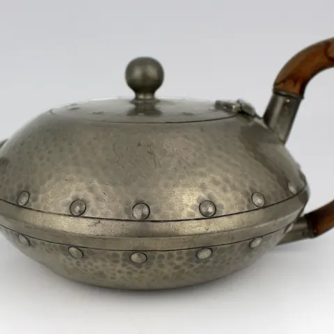 Arts & Crafts Pewter Teapot by James Dixon & Sons