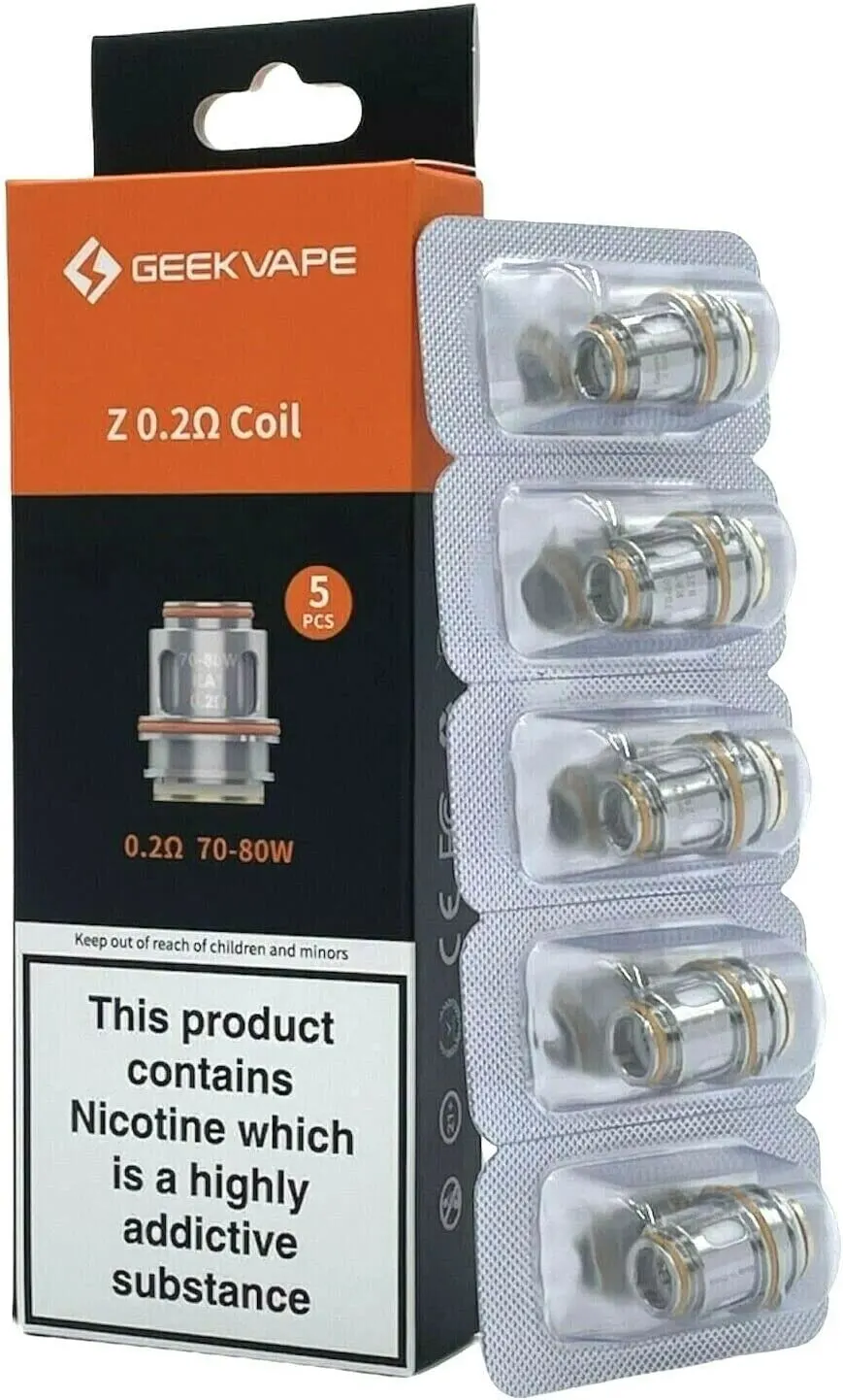 Geekvape Zeus Subohm Z2 Kanthal Mesh 0.2ohm Coil Pack of 5 x 2 RRP £25