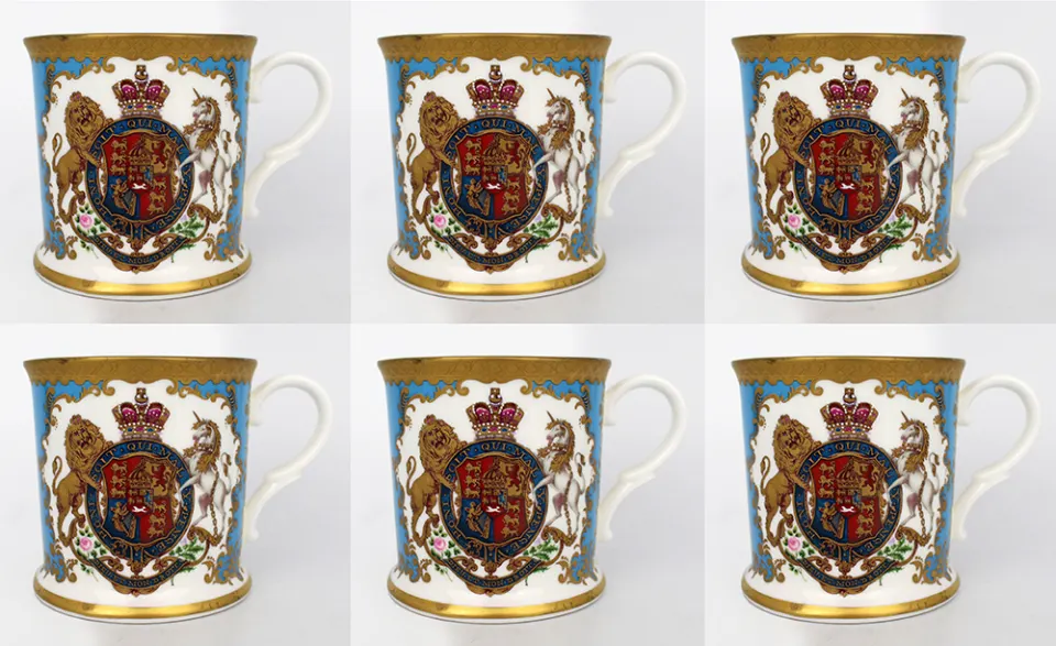 Set of 6 Royal Collection Tankards