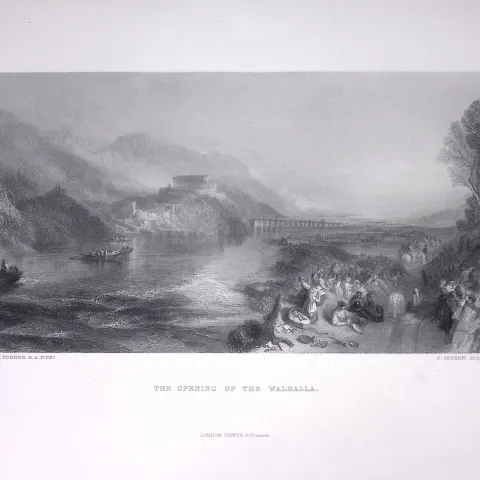J.M.W Turner Opening of The Walhalla Antique Steel Engraving-6-TR