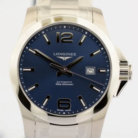 Longines/Conquest L3.778.4 - Gentlemen's Steel Wristwatch
