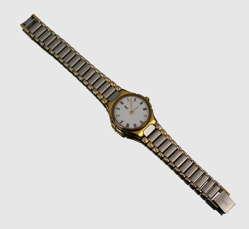 Vintage Yves Saint Laurent (YSL) Two-Tone Wristwatch