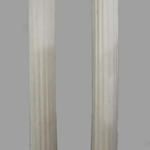 Pair of Painted Fibreglass & Gold Leaf Columns