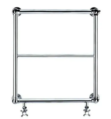 BRAND NEW RRP £180. Burcombe 600mm Traditional Ball Jointed Heated Towel Radiator