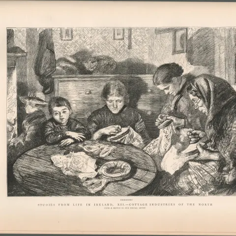 Cottage Industries The North Of Ireland 1888 Antique Newspaper