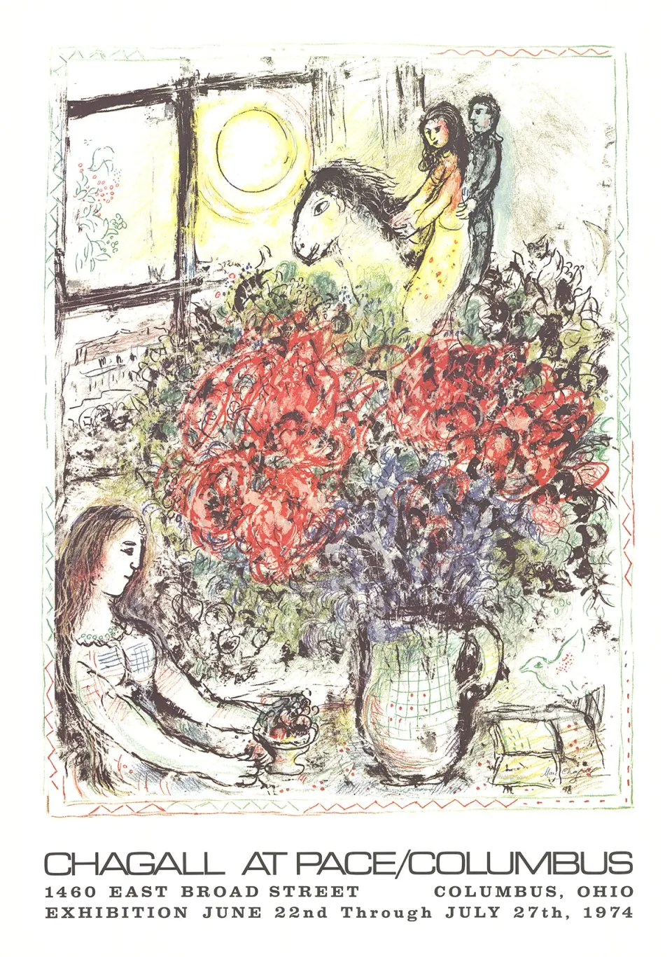 Marc Chagall 'La Chevauchee' 1979 No Text