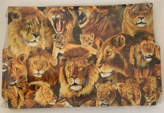 5 x Pack Of 12 Lion A4 Wallets.