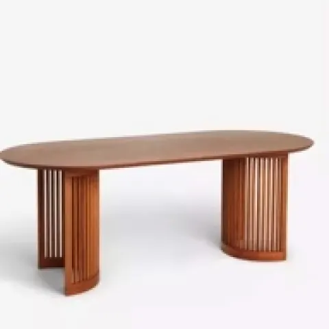 John Lewis Trestle 6 Seater Dining Table, Dark Oak **Box 2 ONLY** RRP £799