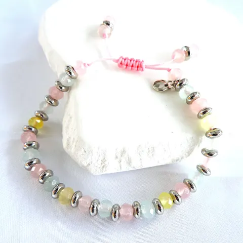 Lola Rose London Pastel Mix Quartz Gemstone Bracelet - New