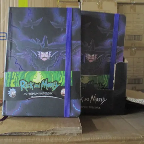 20 Pcs Rick and Morthy Premium Quality Hardback Notebook In Retail Display Unit - RRP £7.99/unit
