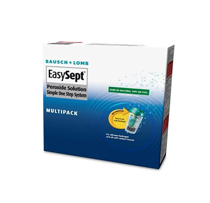 3 X Bausch & Lomb EasySept Peroxide Solution 3 x 360ml NEW SEALED BOXES
