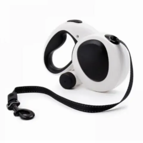 5M (16FT) Retractable and Trimmable Dog Leash With Poop Bag Attachment