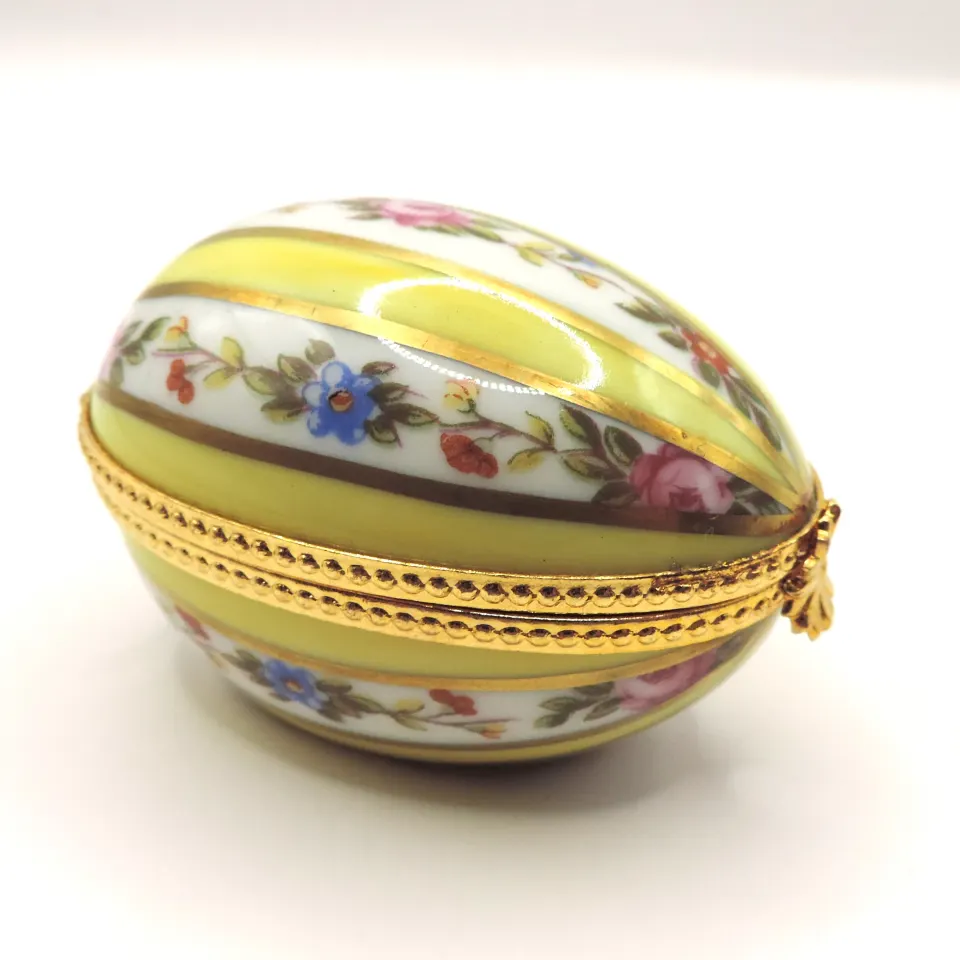 Vintage Limoges Dubarry Porcelain De France Egg