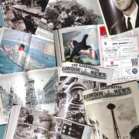 Illustrated London News Removeable Issues 1962 Jan-May Original Folder.