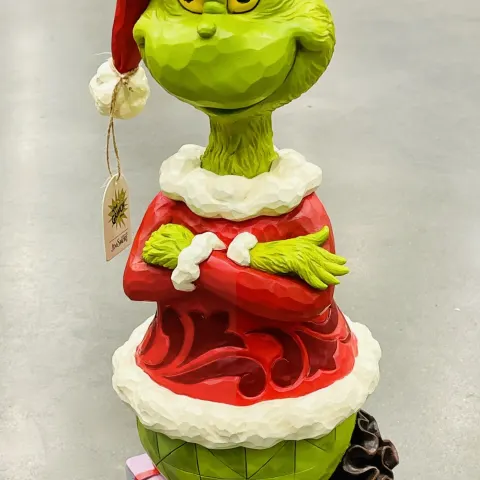 Grinch Santa Statue Collectable Christmas Decoration 20" By Jim Shore Brand New Sealed Box