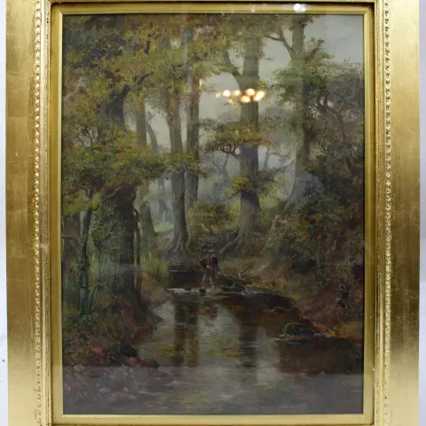 Pair of English Landscape Paintings by Henry Thomas Jarman (1871–1956)