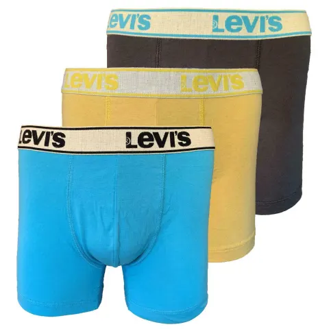 1 x Levi's 200CA Boxer Briefs 3 Pack Vintage Heather Light Blue Size Small Original Box