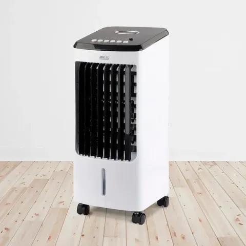 (75/Mez/P17)  RRP £80. Arlec 3.5Litre 3 In 1 Mobile Cooler. Cooler, Fan & Humidifier Unit. Large 27